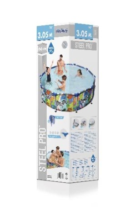 Bestway 56985 BW Каркасный бассейн Steel Pro 305х66см, 4062л Bestway 56985 BW Каркасный бассейн Steel Pro 305х66см, 4062л