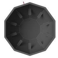 Банный чан 10 граней под самоотделку (Чёрный) Банный чан 10 граней под самоотделку (Чёрный)